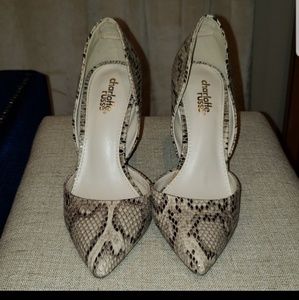 Charlotte Russe Snake Print Heels
